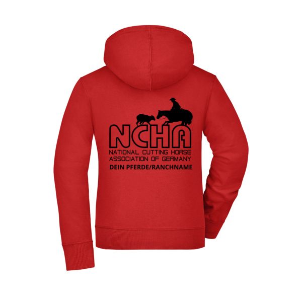 Rückendruck - Ladies' Hooded Jacket Miniaturansicht