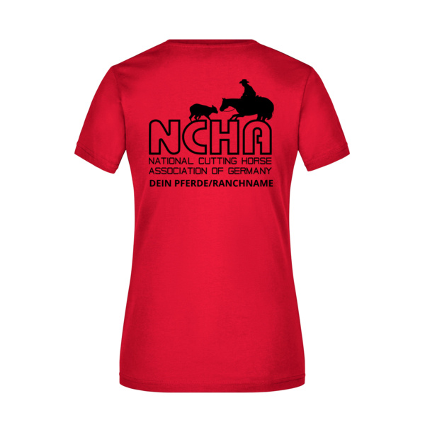 Rückendruck - Ladies' Slim Fit V-T Miniaturansicht