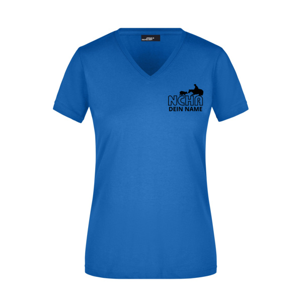 Brustdruck - Ladies' Slim Fit V-T Miniaturansicht